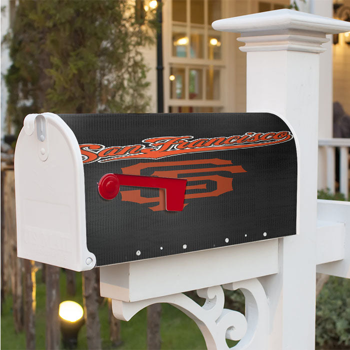 San Francisco Giant Black Magnetic Mailbox Cover 18" X 21" Outdoor Decor