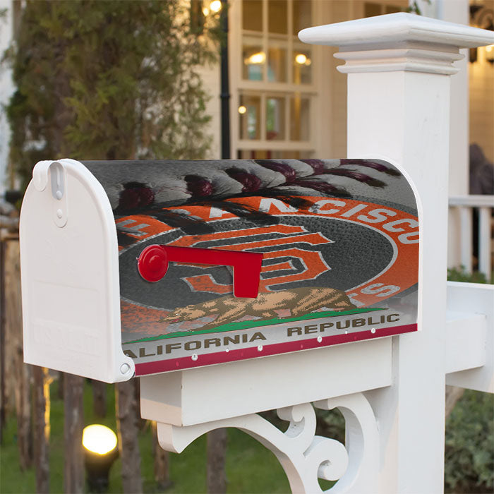 San Francisco Giants Logo California Republic Magnetic Mailbox Cover 18" X 21" Outdoor Decor
