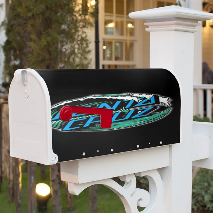 Santa Cruz Skateboard Logo Magnetic Mailbox Cover 18" X 21" Outdoor Decor