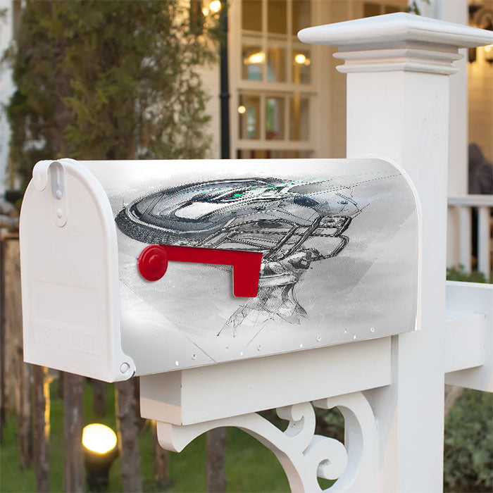 Seahawks Helmets Magnetic Mailbox Cover 18" X 21" Outdoor Decor