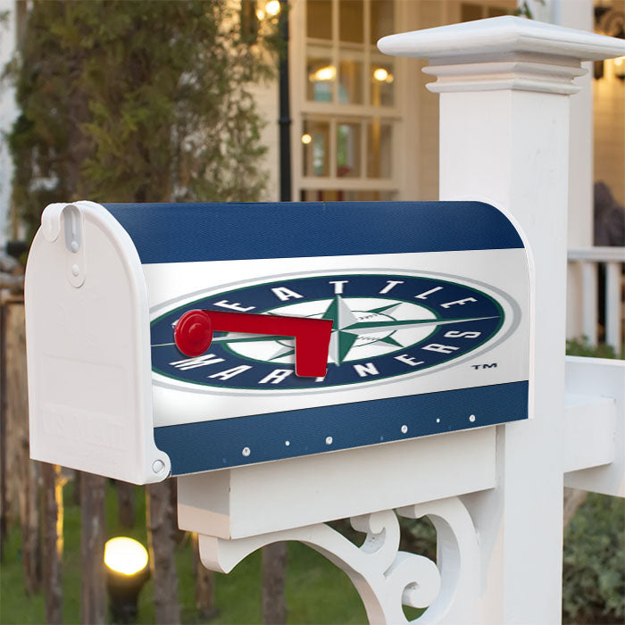 Seattle Mariners Logo Magnetic Mailbox Cover 18" X 21" Outdoor Decor