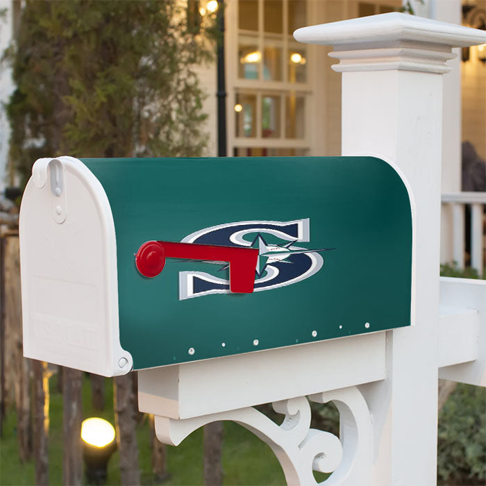 Seattle Mariners Logo Green Magnetic Mailbox Cover 18" X 21" Outdoor Decor