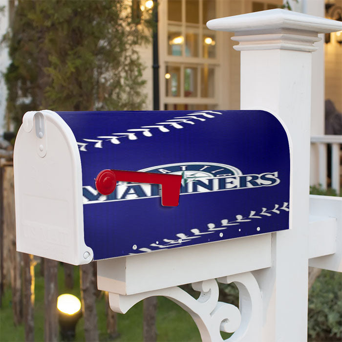 Seattle Mariners Logo Sign Magnetic Mailbox Cover 18" X 21" Outdoor Decor