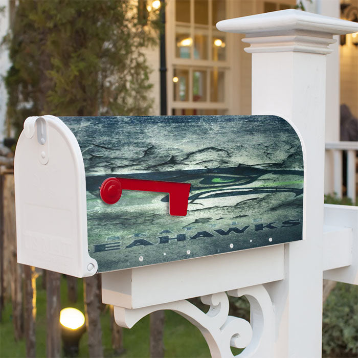 Seattle Seahawks Magnetic Mailbox Cover 18" X 21" Outdoor Decor