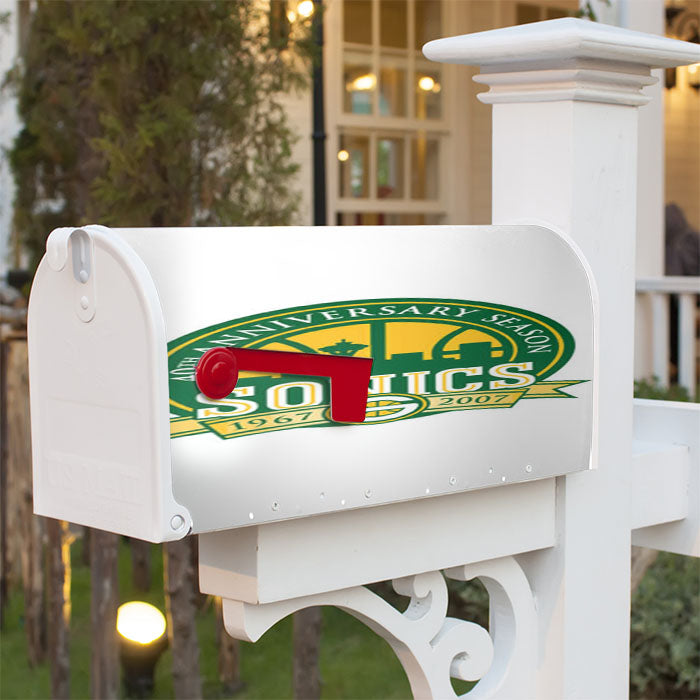 Seattle Sonics 40Th Magnetic Mailbox Cover 18" X 21" Outdoor Decor