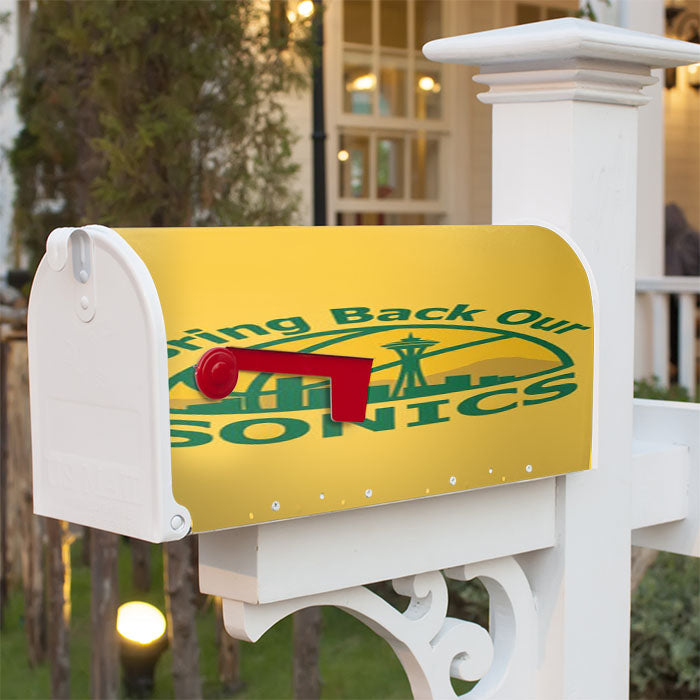 Seattle Sonics Bring Back Our Magnetic Mailbox Cover 18" X 21" Outdoor Decor
