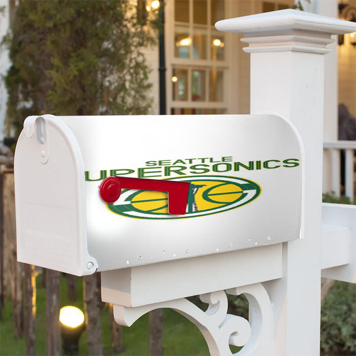 Seattle Supersonics Art Magnetic Mailbox Cover 18" X 21" Outdoor Decor