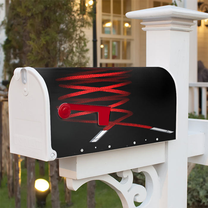 Shoelace Jordan Red Magnetic Mailbox Cover 18" X 21" Outdoor Decor