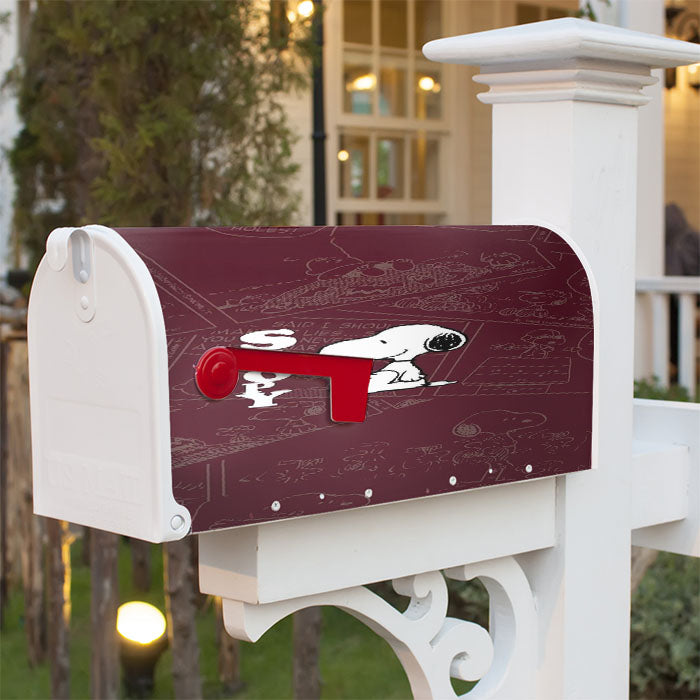 Snoopy Peanuts Magnetic Mailbox Cover 18" X 21" Outdoor Decor