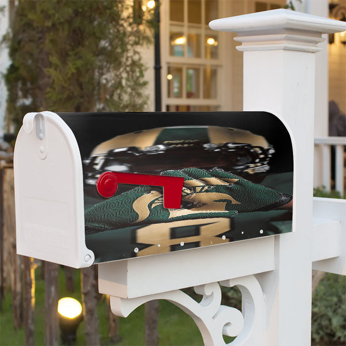 Spartan Football From Michigan Magnetic Mailbox Cover 18" X 21" Outdoor Decor