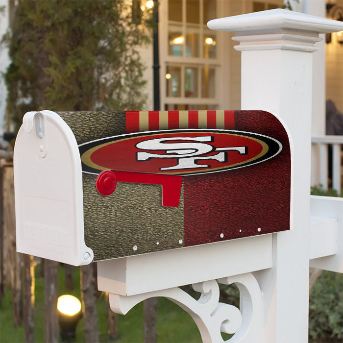 Sport Logo Nfl San Francisco 49Ers Magnetic Mailbox Cover 18" X 21" Outdoor Decor