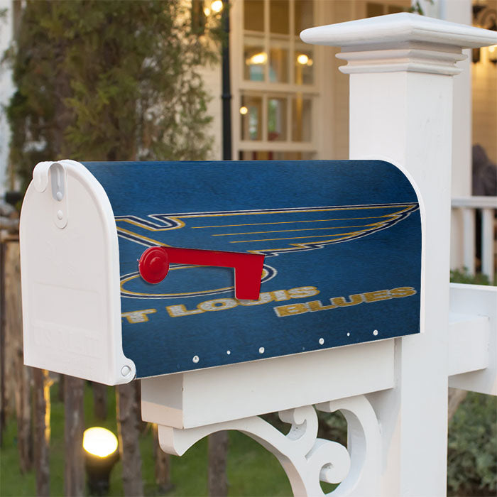 St Louis Blues Art Magnetic Mailbox Cover 18" X 21" Outdoor Decor