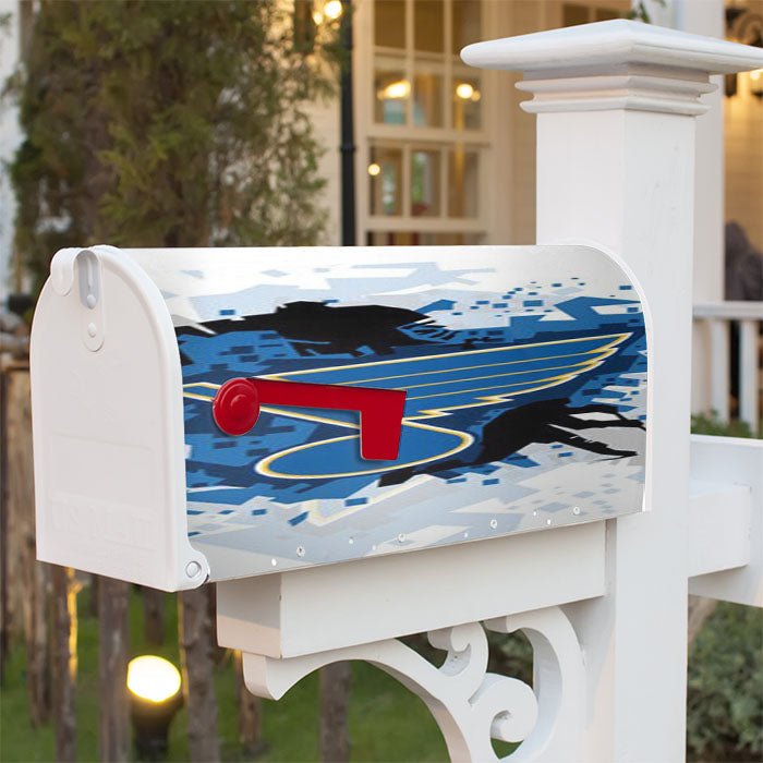 St Louis Blues Nhl Sport Logo Magnetic Mailbox Cover 18" X 21" Outdoor Decor