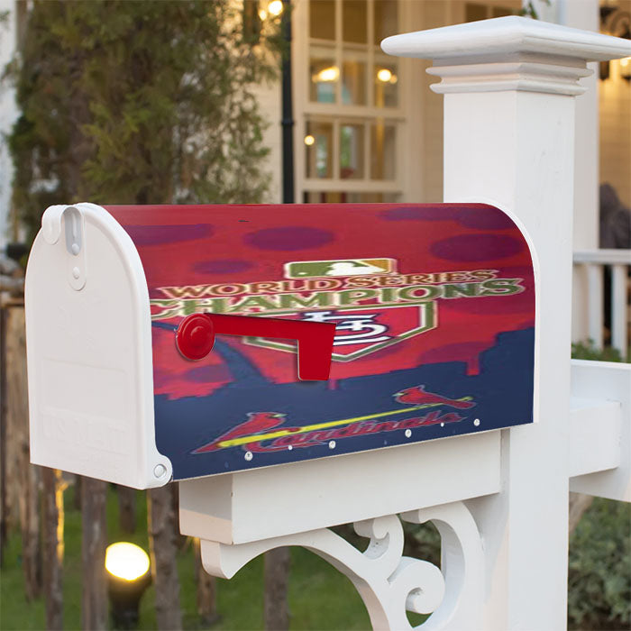 St Louis Cardinals Champ Silhouette Magnetic Mailbox Cover 18" X 21" Outdoor Decor