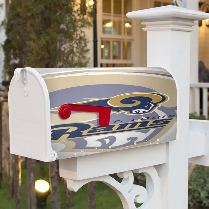 St Louis Rams Fade Magnetic Mailbox Cover 18" X 21" Outdoor Decor