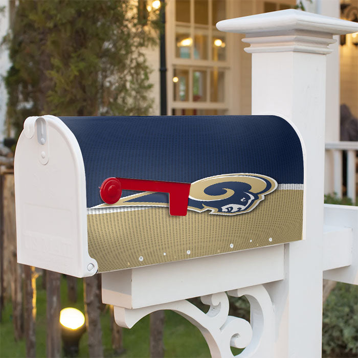 St Louis Rams Logo Jersey Magnetic Mailbox Cover 18" X 21" Outdoor Decor