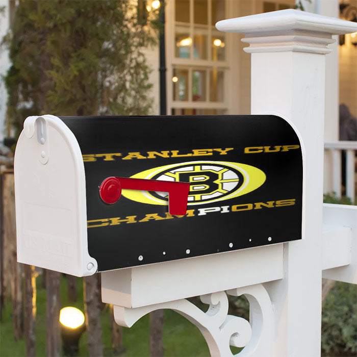 Stanley Cup Champions Boston Bruins Magnetic Mailbox Cover 18" X 21" Outdoor Decor
