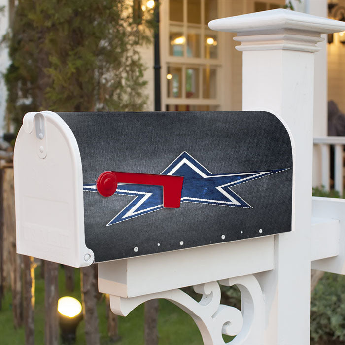 Star Symbol Dallas Cowboys Magnetic Mailbox Cover 18" X 21" Outdoor Decor