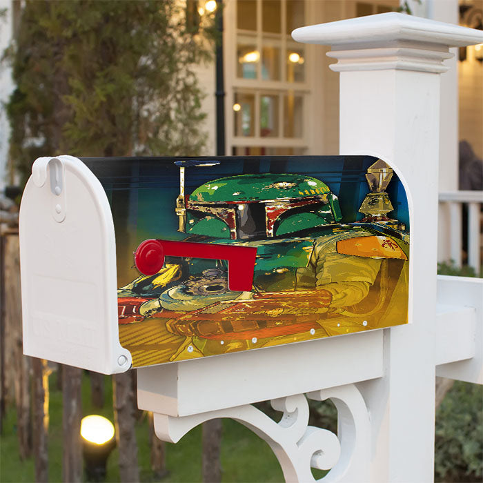 Star Wars Boba Fett Guard Magnetic Mailbox Cover 18" X 21" Outdoor Decor