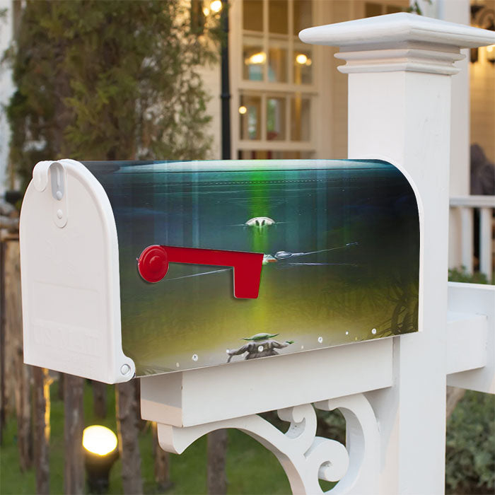 Star Wars Master Yoda Rebel Magnetic Mailbox Cover 18" X 21" Outdoor Decor