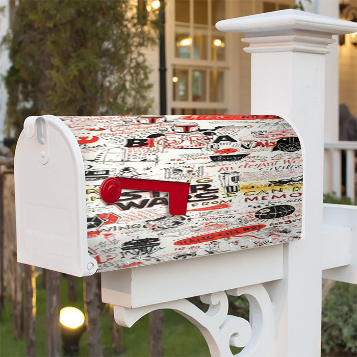 Star Wars Quote Collage Magnetic Mailbox Cover 18" X 21" Outdoor Decor