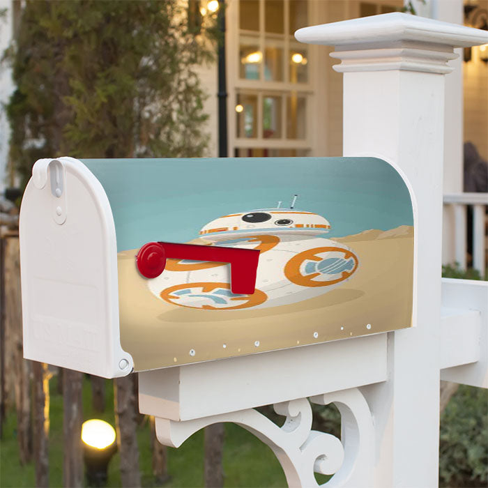 Star Wars The Force Awakens Bb8 Magnetic Mailbox Cover 18" X 21" Outdoor Decor