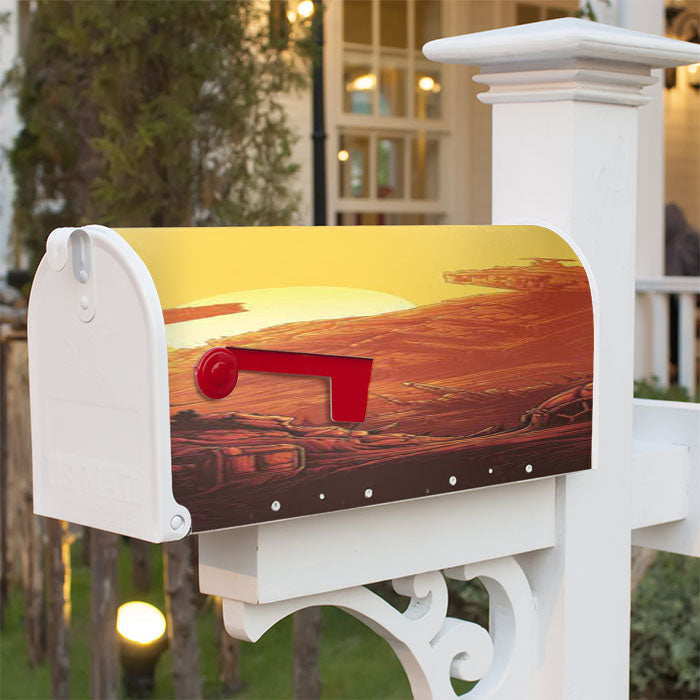 Star Wars The Force Awakens Rey Landscape Magnetic Mailbox Cover 18" X 21" Outdoor Decor