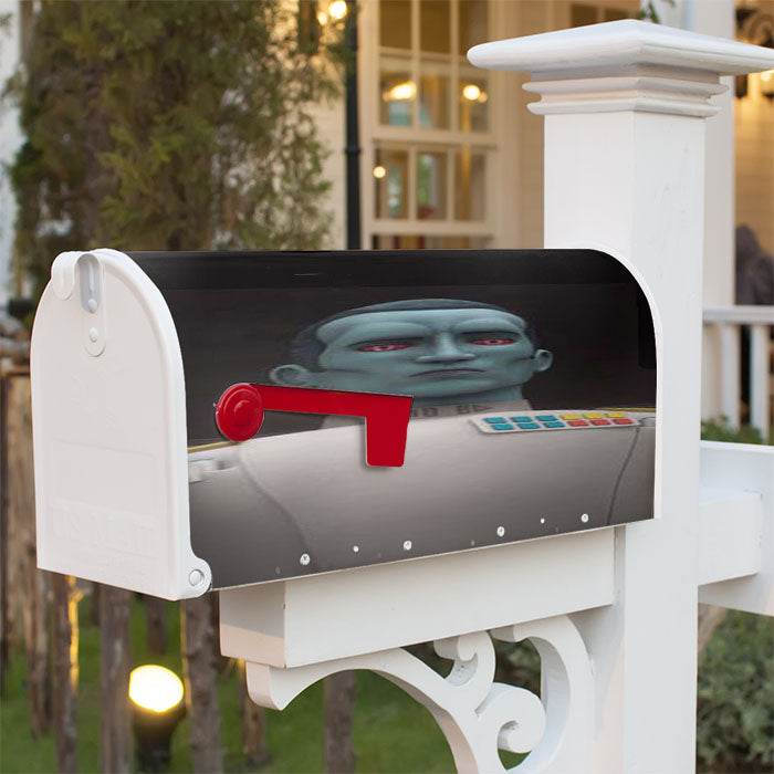 Star Wars Thrawn Grey Magnetic Mailbox Cover 18" X 21" Outdoor Decor