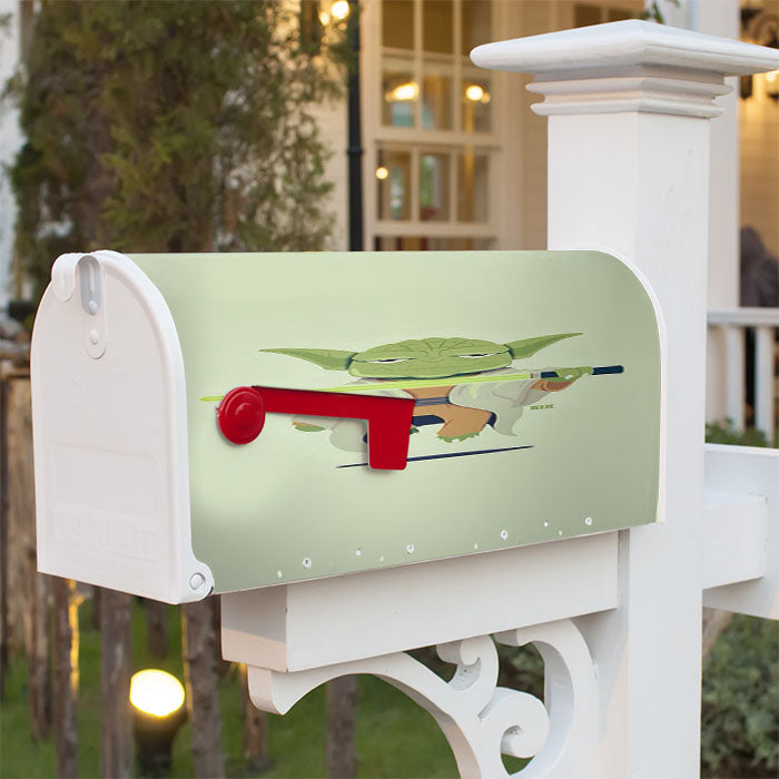 Star Wars Yoda Cartoon Magnetic Mailbox Cover 18" X 21" Outdoor Decor