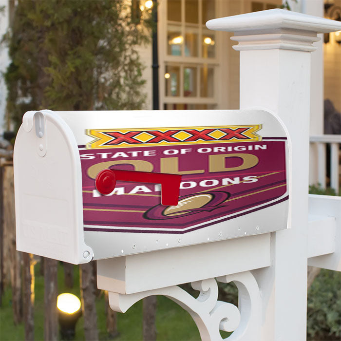 State Of Origin Maroons Magnetic Mailbox Cover 18" X 21" Outdoor Decor