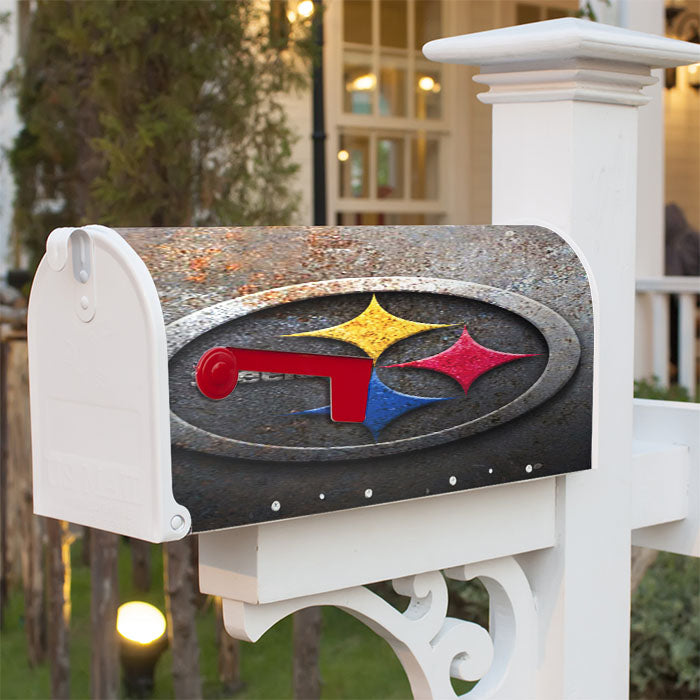 Steelers Logo Magnetic Mailbox Cover 18" X 21" Outdoor Decor