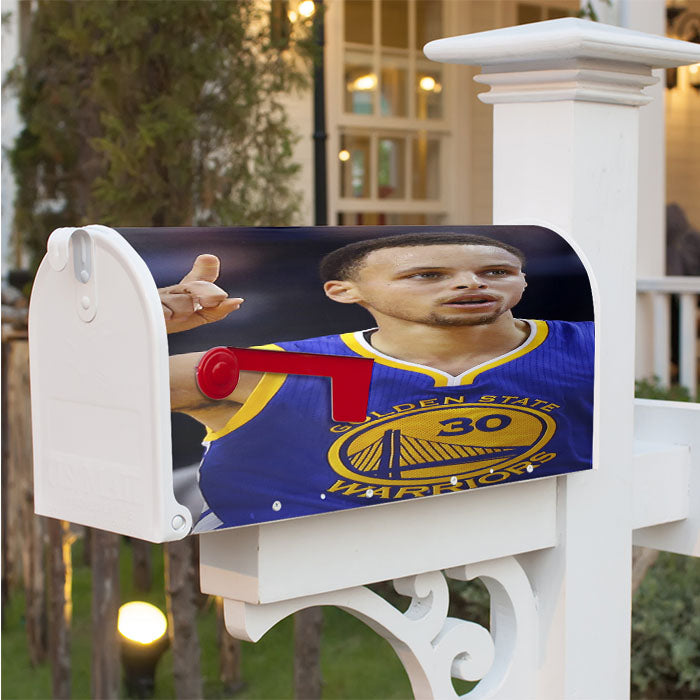 Stephen Curry Golden State Warriors Magnetic Mailbox Cover 18" X 21" Outdoor Decor