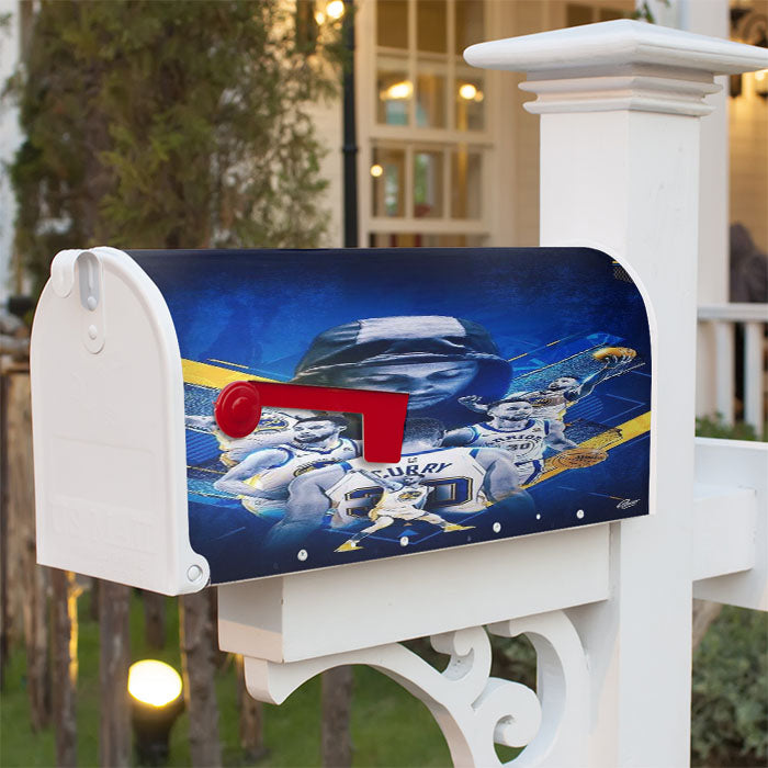 Stephen Curry Is A Warriors Magnetic Mailbox Cover 18" X 21" Outdoor Decor