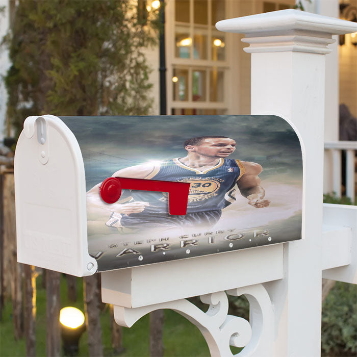 Stephen Curry Warriors Magnetic Mailbox Cover 18" X 21" Outdoor Decor