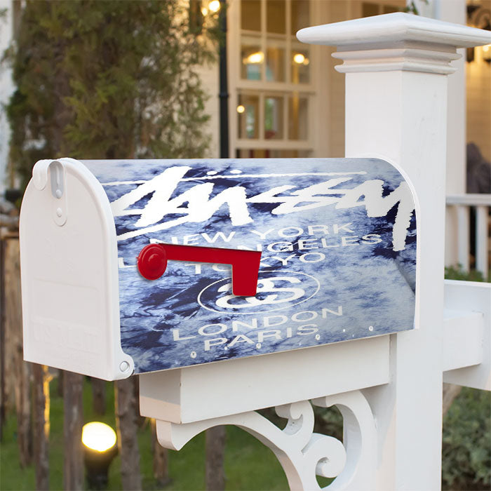 Stussy World Tour Baseball Magnetic Mailbox Cover 18" X 21" Outdoor Decor
