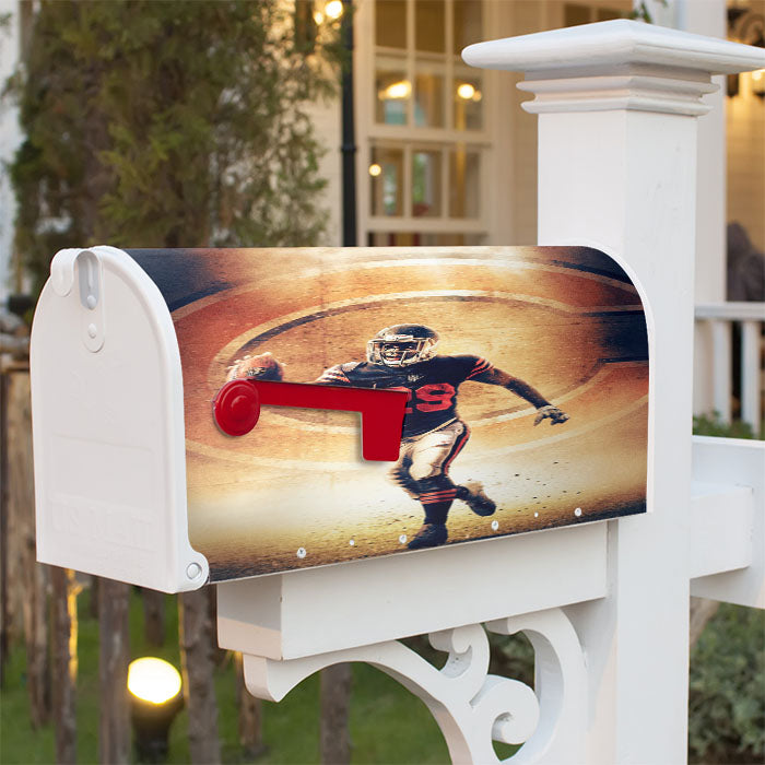 Tarik Cohen Chicago Bear Magnetic Mailbox Cover 18" X 21" Outdoor Decor