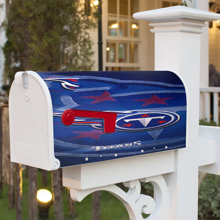 Tennessee Titans 1 Magnetic Mailbox Cover 18" X 21" Outdoor Decor