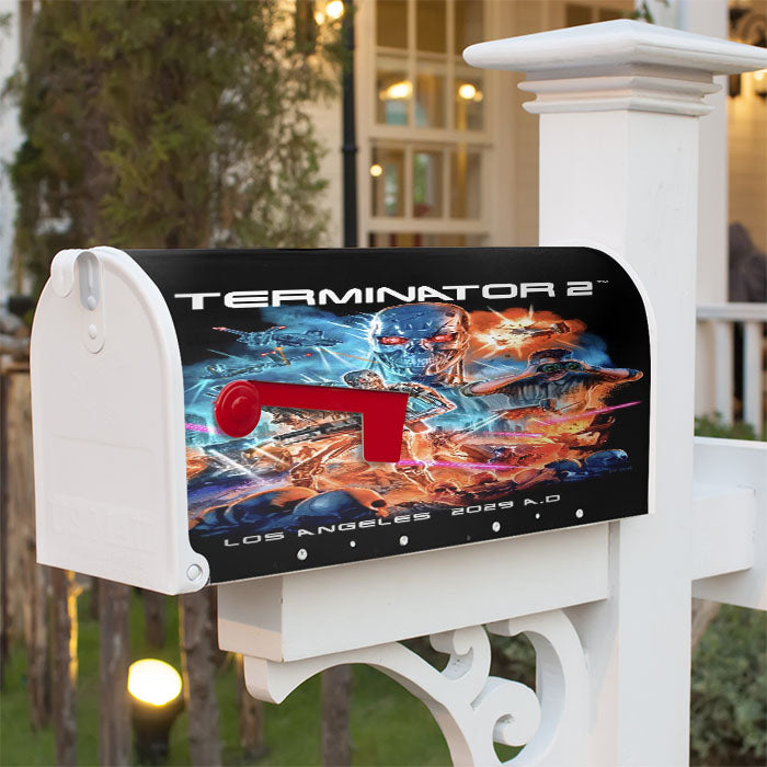 Terminator 2 Los Angeles 2029 Ad Poster Movie Magnetic Mailbox Cover 18" X 21" Outdoor Decor