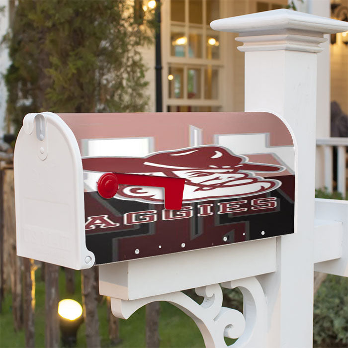 Texas A M Face Fade Magnetic Mailbox Cover 18" X 21" Outdoor Decor