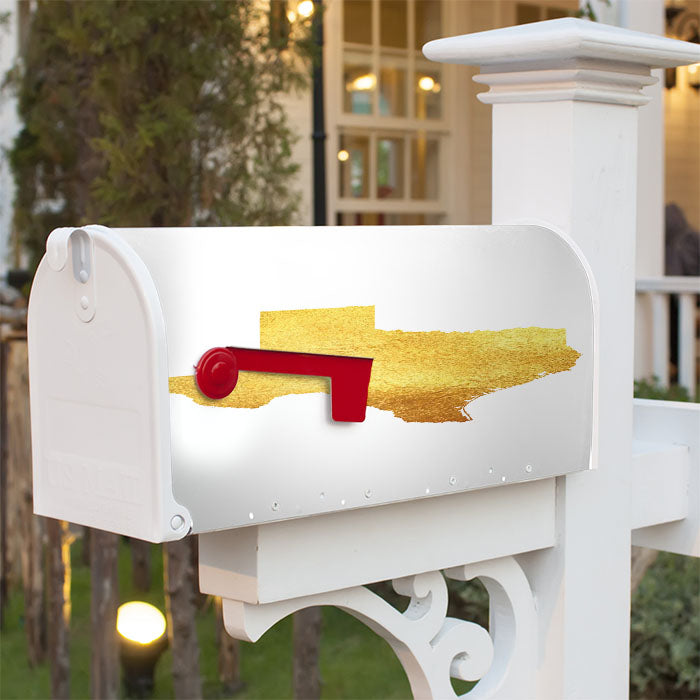 Texas Golden State Map Magnetic Mailbox Cover 18" X 21" Outdoor Decor