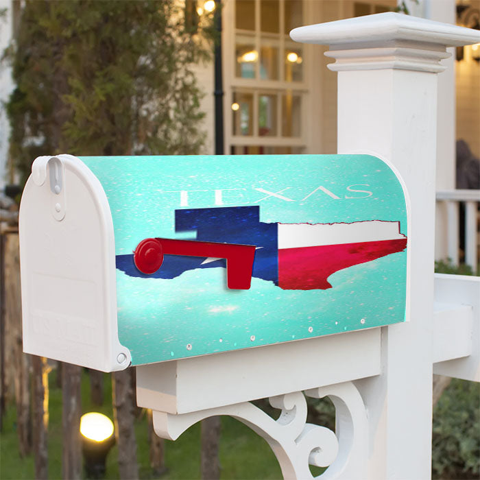 Texas Map Flag Magnetic Mailbox Cover 18" X 21" Outdoor Decor