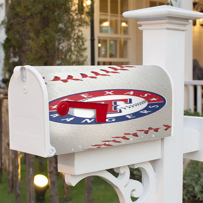Texas Rangers Baseball Bkg Magnetic Mailbox Cover 18" X 21" Outdoor Decor