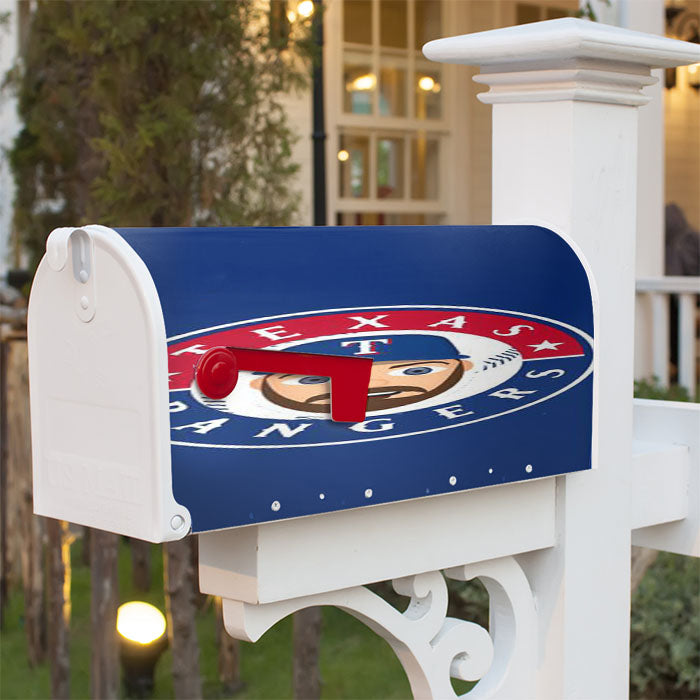 Texas Rangers Logo 50 Magnetic Mailbox Cover 18" X 21" Outdoor Decor