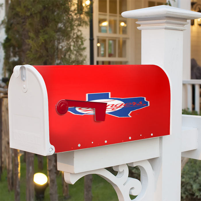 Texas Rangers Logo City Magnetic Mailbox Cover 18" X 21" Outdoor Decor