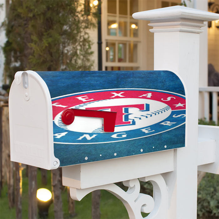 Texas Rangers Symbol Magnetic Mailbox Cover 18" X 21" Outdoor Decor