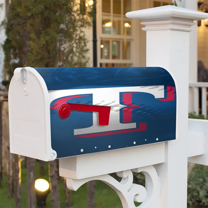 Texas Rangers T Magnetic Mailbox Cover 18" X 21" Outdoor Decor