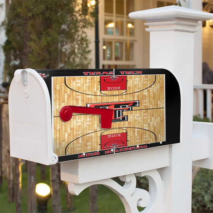 Texas Tech Red Raiders Court Magnetic Mailbox Cover 18" X 21" Outdoor Decor