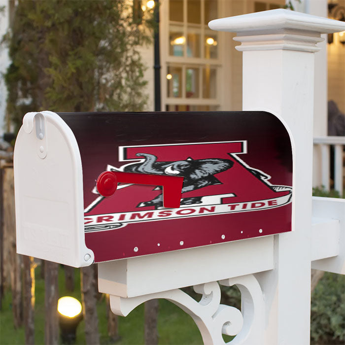 The Alabama Crimson Tide Football Magnetic Mailbox Cover 18" X 21" Outdoor Decor