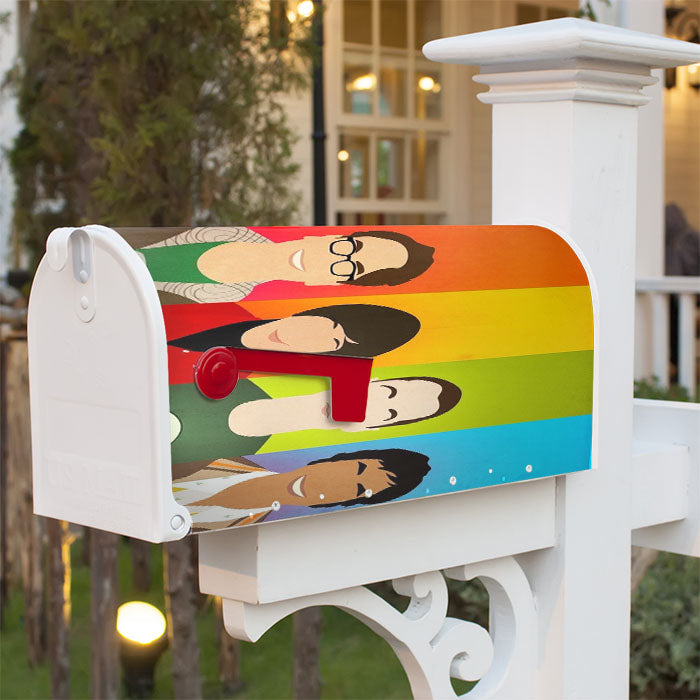 The Big Bang Theory Colours Magnetic Mailbox Cover 18" X 21" Outdoor Decor