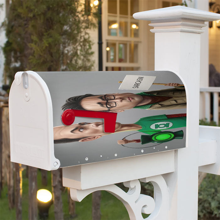 The Big Bang Theory Lamp Sarcasm Magnetic Mailbox Cover 18" X 21" Outdoor Decor